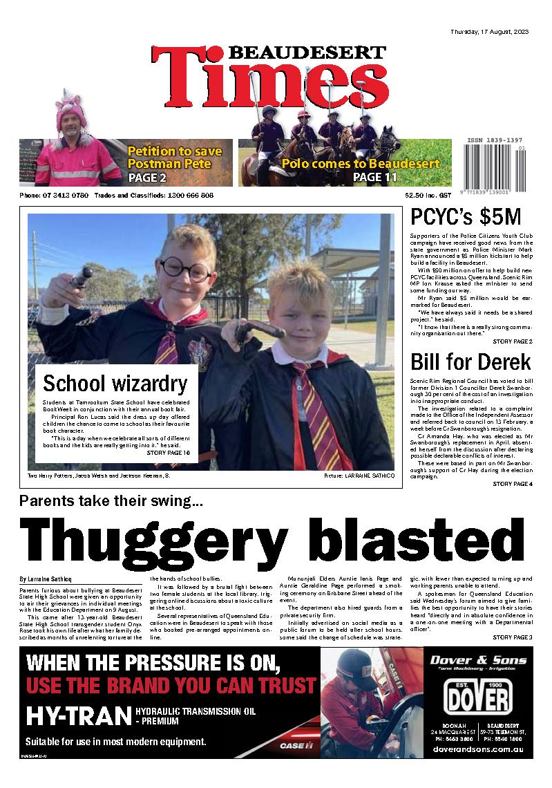 Beaudesert Times - 17th August 2023 - Beaudesert Times