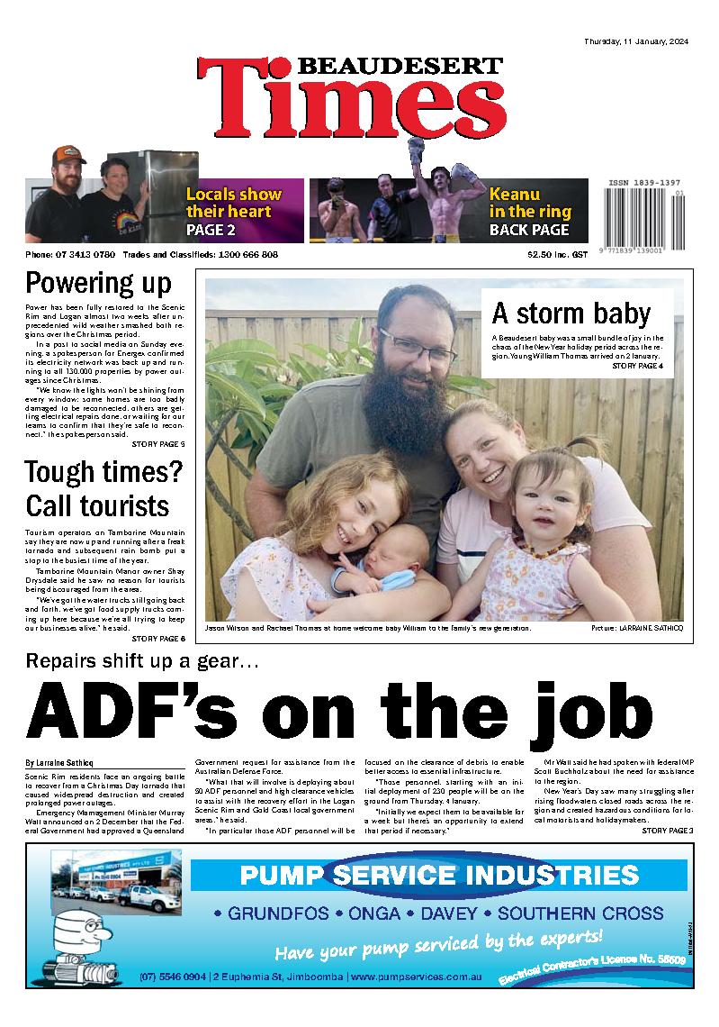 Beaudesert Times - 11th January 2024 - Beaudesert Times