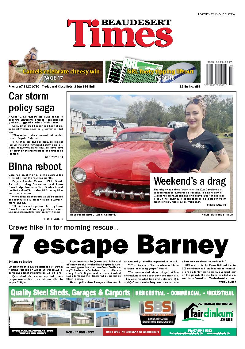 Beaudesert Times - 29th February 2024 - Beaudesert Times